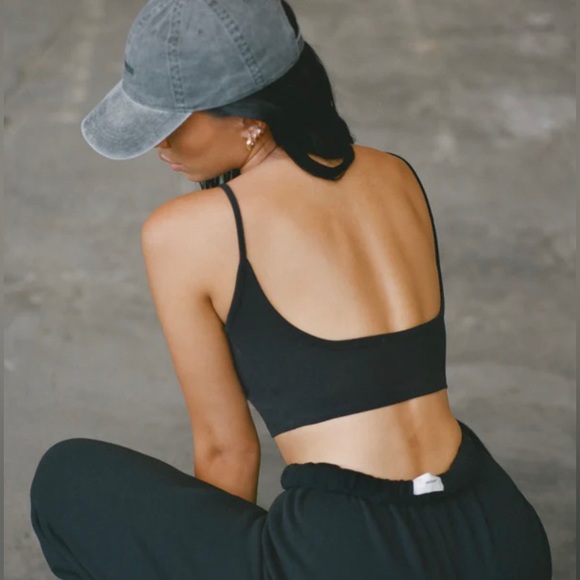 Joah Brown Tops - 🖤 JOAH BROWN CROPPED LOW BACK CAMI: BLACK S/M